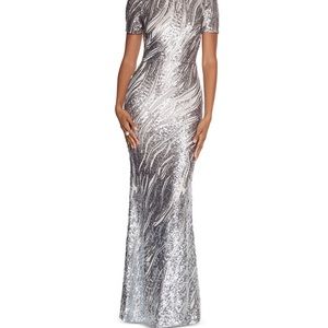 Betsy & Adam Sequin Gown